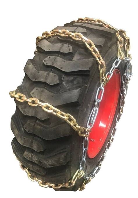 ebay skid steer chains|12x16.5 skid steer tire chains.